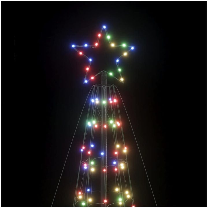 Julgransbelysning med markspett 1534 LEDs färgglad 500 cm vidaXL 500 cm – bild 10