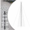 Julgransbelysning med markspett 1534 LEDs kallvitt 500 cm vidaXL 500 cm – miniatyr 2