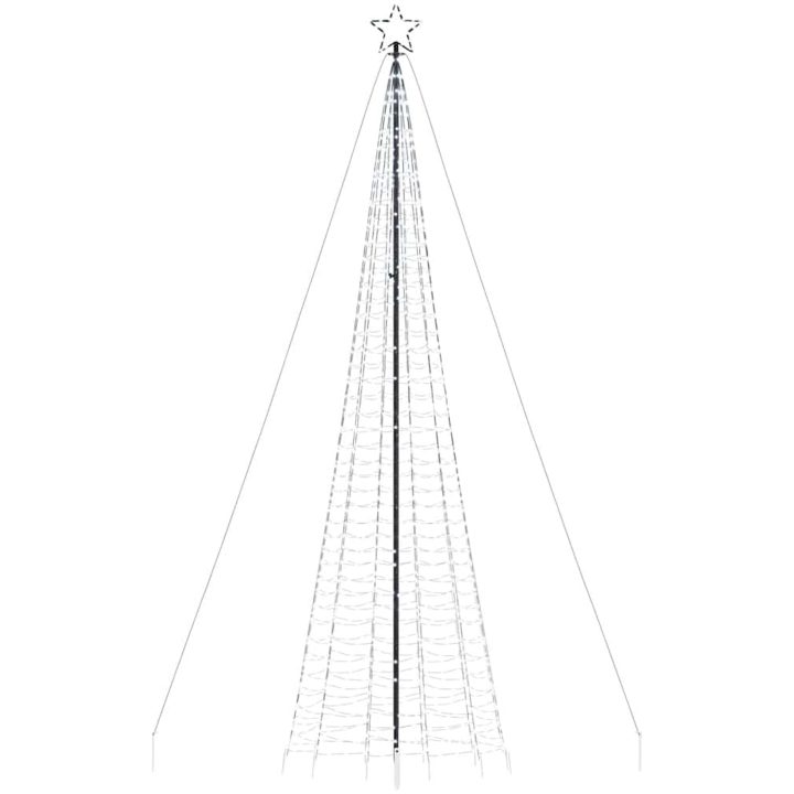 Julgransbelysning med markspett 1534 LEDs kallvitt 500 cm vidaXL 500 cm – bild 4