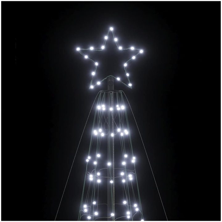 Julgransbelysning med markspett 1534 LEDs kallvitt 500 cm vidaXL 500 cm – bild 10