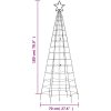 Julgransbelysning med markspett 220 LEDs blå vidaXL 180 cm – miniatyr 11