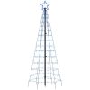 Julgransbelysning med markspett 220 LEDs blå vidaXL 180 cm – miniatyr 4