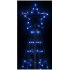 Julgransbelysning med markspett 220 LEDs blå vidaXL 180 cm – miniatyr 6