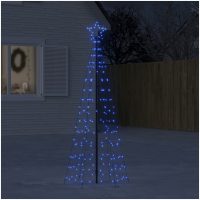 Julgransbelysning med markspett 220 LEDs blå vidaXL
