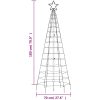 Julgransbelysning med markspett 220 LEDs färgglad 180 cm vidaXL 180 cm – miniatyr 11