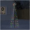 Julgransbelysning med markspett 220 LEDs färgglad 180 cm vidaXL 180 cm – miniatyr 1