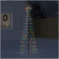 Julgransbelysning med markspett 220 LEDs färgglad 180 cm vidaXL