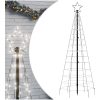 Julgransbelysning med markspett 220 LEDs kallvitt vidaXL 180 cm – miniatyr 2