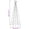 Julgransbelysning med markspett 220 LEDs kallvitt vidaXL 180 cm – miniatyr 11