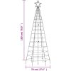 Julgransbelysning med markspett 220 LEDs varmvit 180 cm vidaXL 180 cm – miniatyr 11