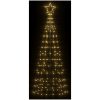 Julgransbelysning med markspett 220 LEDs varmvit 180 cm vidaXL 180 cm – miniatyr 3