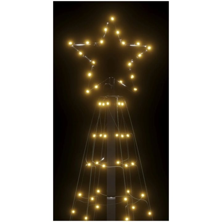Julgransbelysning med markspett 220 LEDs varmvit 180 cm vidaXL 180 cm – bild 6