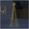 Julgransbelysning med markspett 220 LEDs varmvit 180 cm vidaXL 180 cm – miniatyr 1