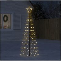 Julgransbelysning med markspett 220 LEDs varmvit 180 cm vidaXL