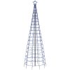 Julgransbelysning med markspett 570 LEDs blå vidaXL 300 cm – miniatyr 4