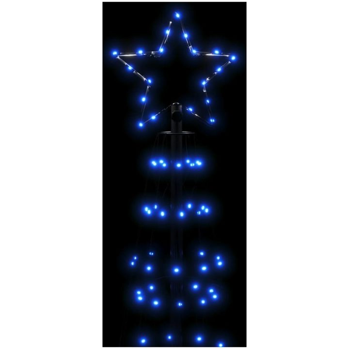 Julgransbelysning med markspett 570 LEDs blå vidaXL 300 cm – bild 6
