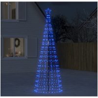 Julgransbelysning med markspett 570 LEDs blå vidaXL