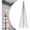 Julgransbelysning med markspett 570 LEDs färgglad 300 cm vidaXL 300 cm – miniatyr 2