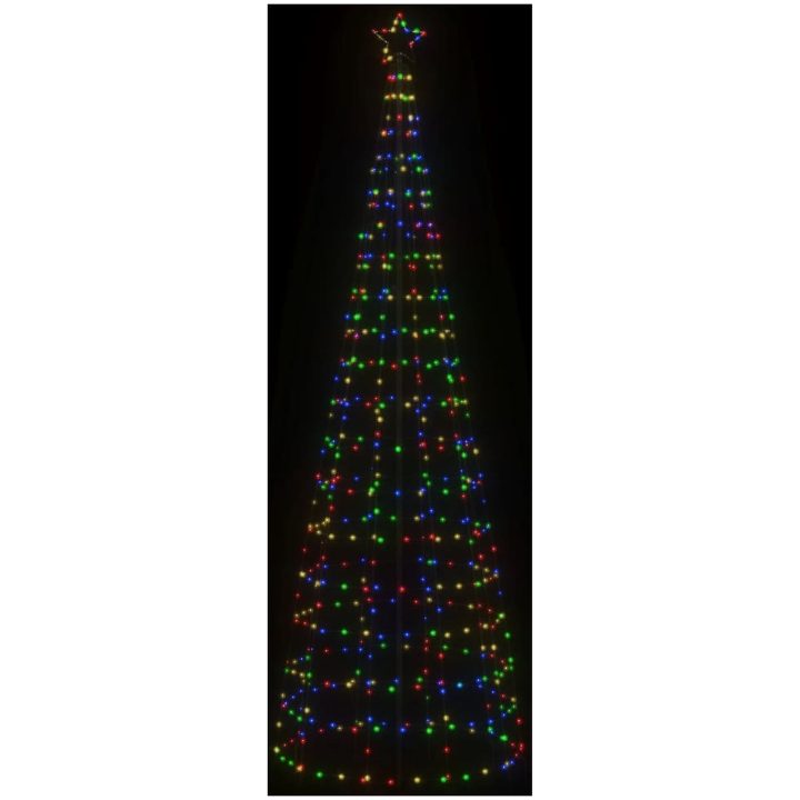 Julgransbelysning med markspett 570 LEDs färgglad 300 cm vidaXL 300 cm – bild 3