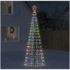 Julgransbelysning med markspett 570 LEDs färgglad 300 cm vidaXL 300 cm – miniatyr 1