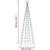 Julgransbelysning med markspett 570 LEDs kallvitt vidaXL 300 cm – miniatyr 11