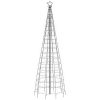 Julgransbelysning med markspett 570 LEDs kallvitt vidaXL 300 cm – miniatyr 4