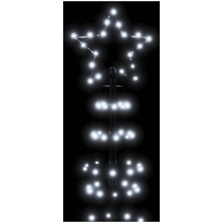 Julgransbelysning med markspett 570 LEDs kallvitt vidaXL 300 cm – bild 6
