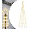 Julgransbelysning med markspett 570 LEDs varmvit 300 cm vidaXL 300 cm – miniatyr 2