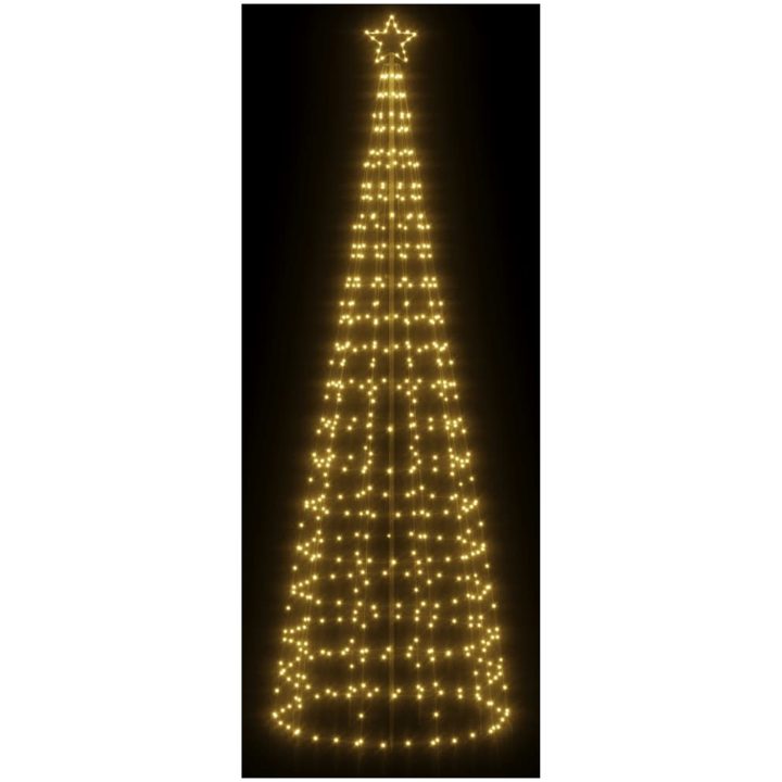 Julgransbelysning med markspett 570 LEDs varmvit 300 cm vidaXL 300 cm – bild 3
