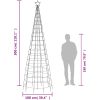 Julgransbelysning med markspett 570 LEDs varmvit 300 cm vidaXL 300 cm – miniatyr 10