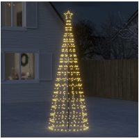 Julgransbelysning med markspett 570 LEDs varmvit 300 cm vidaXL