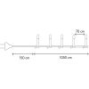 Julgransbelysning Olov LED Vit Star Trading 10,5 m / IP44 / Klar – miniatyr 3