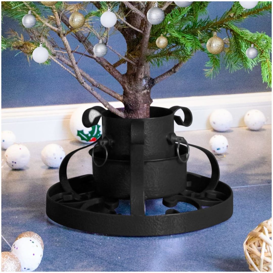 Julgransfot svart 29x29x15,5 cm vidaXL 29 x 29 x 15.5 cm