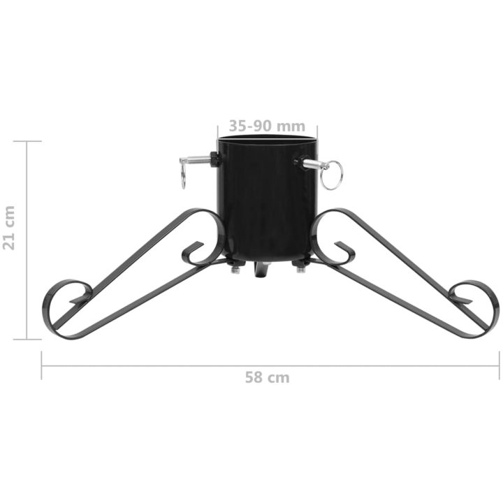 Julgransfot svart 58x58x21 cm vidaXL – bild 7