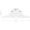 Julgransfot vit 47x47x13,5 cm vidaXL – miniatyr 7