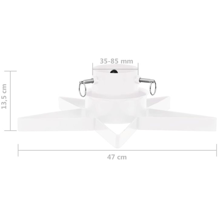 Julgransfot vit 47x47x13,5 cm vidaXL – bild 7