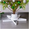 Julgransfot vit 47x47x13,5 cm vidaXL – miniatyr 1