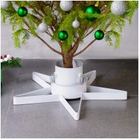 Julgransfot vit 47x47x13,5 cm vidaXL