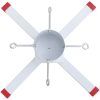 Julgransfot vit 61x61x15,5 cm vidaXL – miniatyr 6