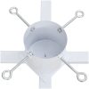 Julgransfot vit 61x61x15,5 cm vidaXL – miniatyr 7