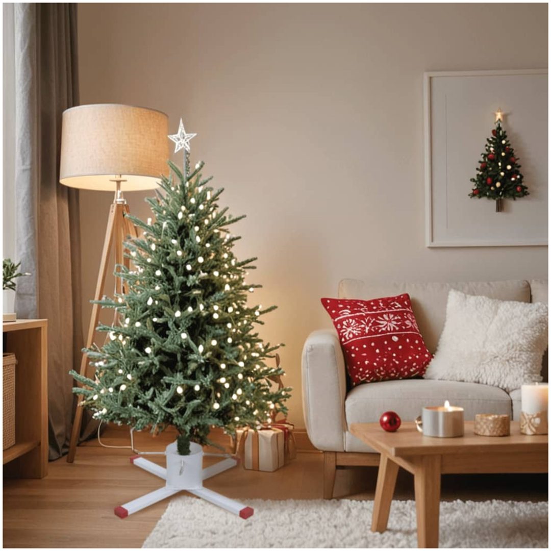 Julgransfot vit 61x61x15,5 cm vidaXL