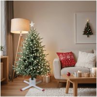 Julgransfot vit 61x61x15,5 cm vidaXL
