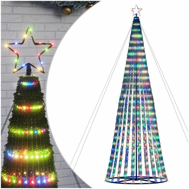 Julgranskon 1028 LEDs färgglad 403 cm vidaXL 403 cm – bild 2