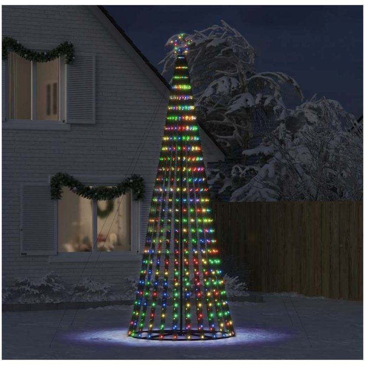Julgranskon 1028 LEDs färgglad 403 cm vidaXL 403 cm – bild 3