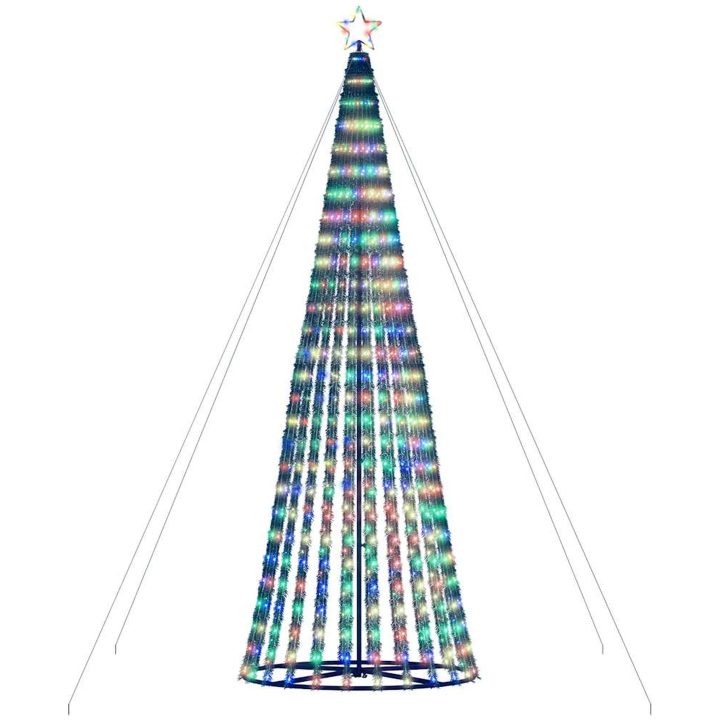Julgranskon 1028 LEDs färgglad 403 cm vidaXL 403 cm – bild 5