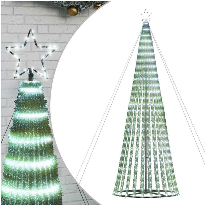 Julgranskon 1028 LEDs kallvit 403 cm vidaXL 403 cm – bild 2
