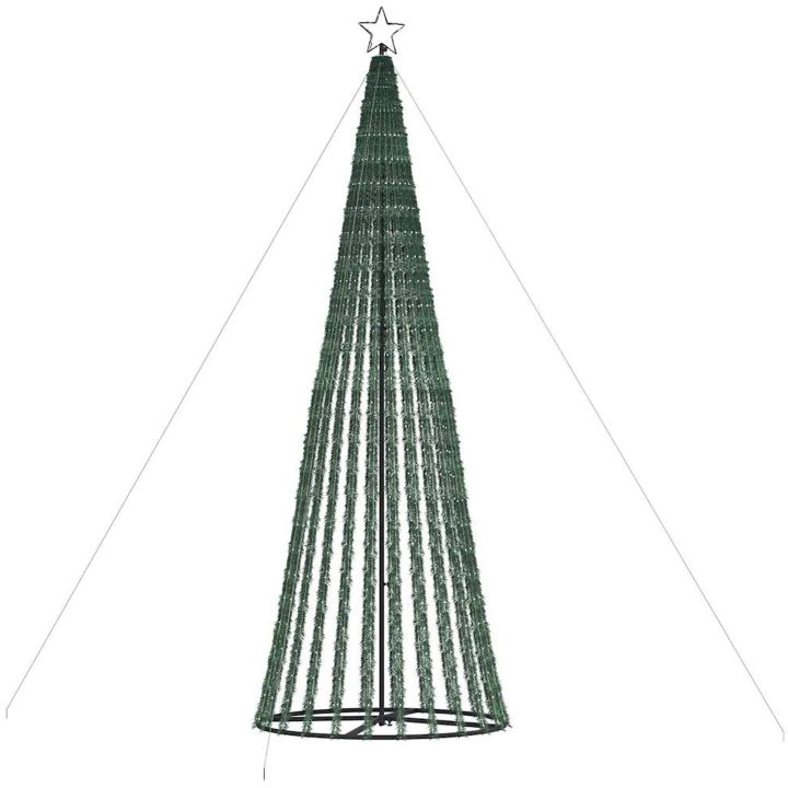Julgranskon 1028 LEDs kallvit 403 cm vidaXL 403 cm – bild 4