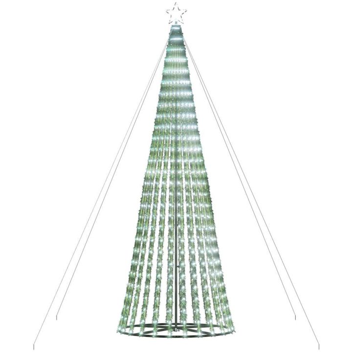 Julgranskon 1028 LEDs kallvit 403 cm vidaXL 403 cm – bild 5