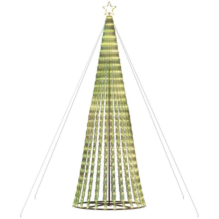 Julgranskon 1028 LEDs varmvit 403 cm vidaXL 403 cm – bild 5