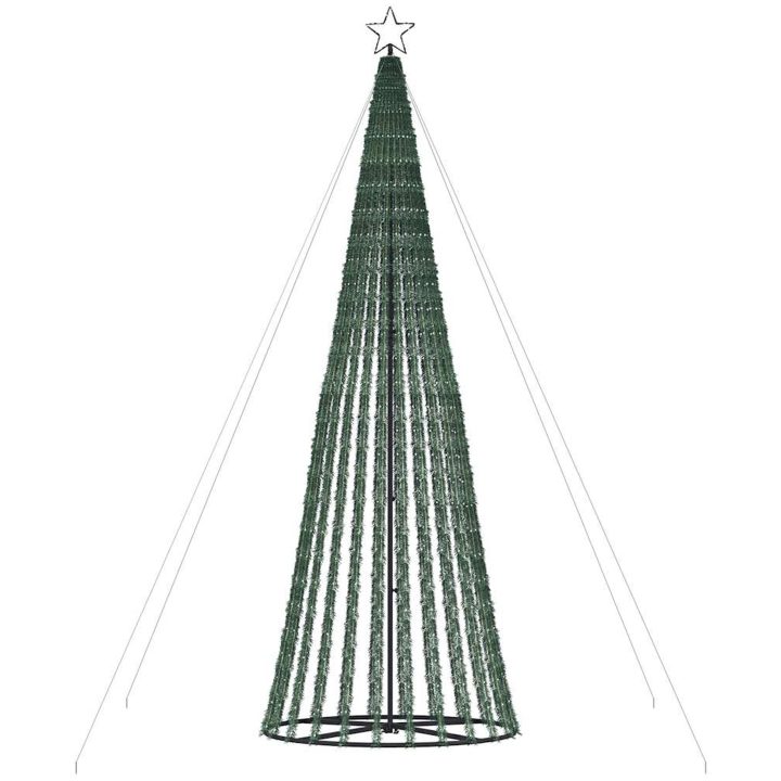 Julgranskon 1028 LEDs varmvit 403 cm vidaXL 403 cm – bild 6